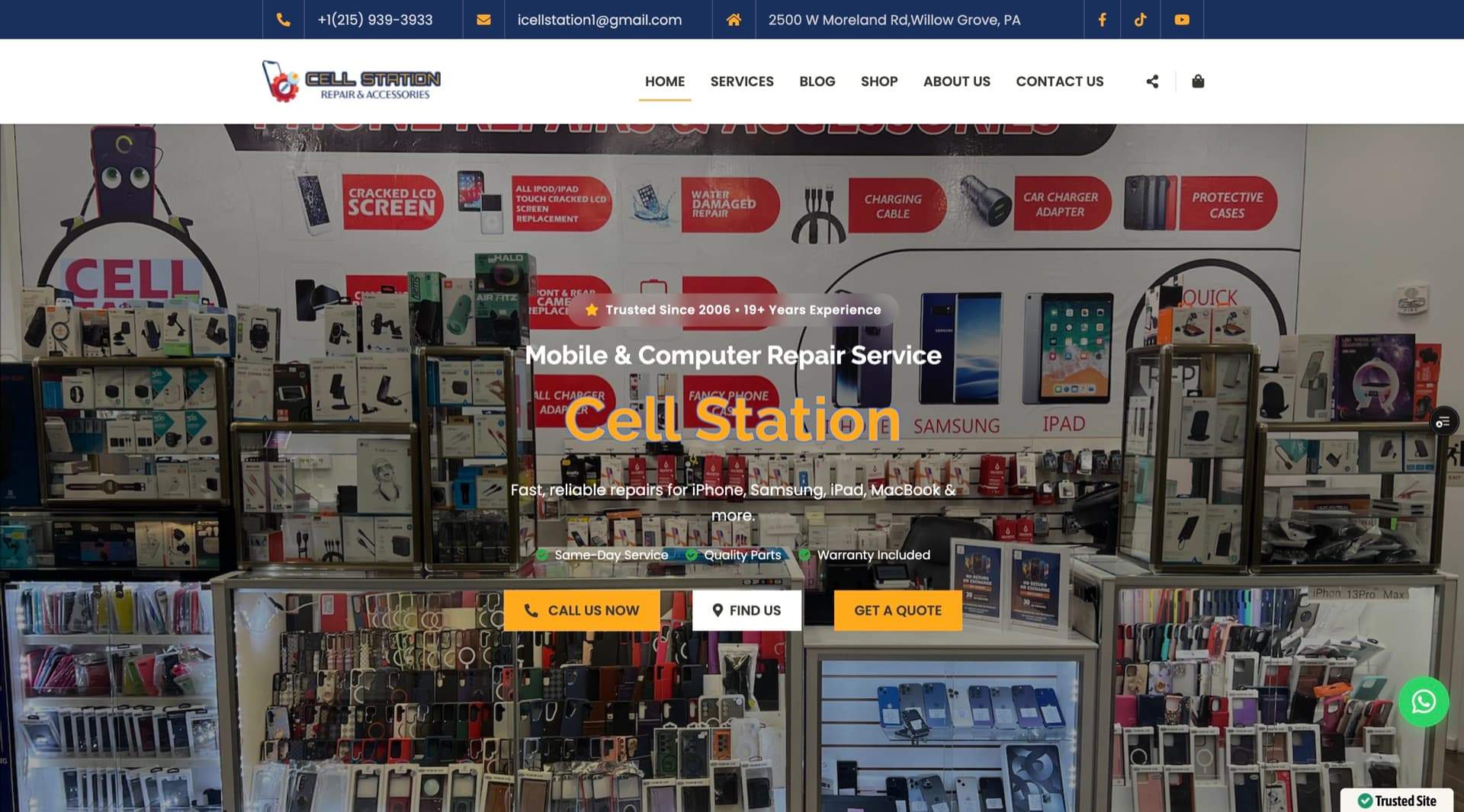 Cell Station Repair Shop